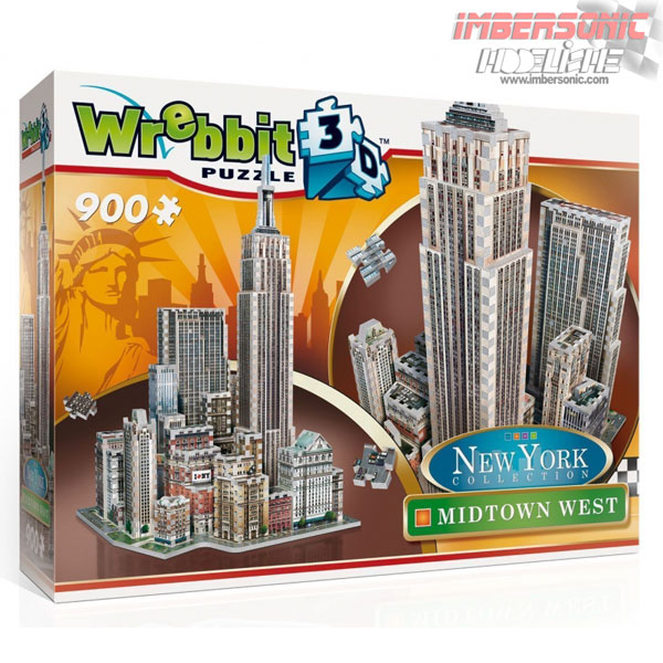 PUZZLE 3D WREBBIT NEW YORK MIDTOWN WEST 900PZAS.