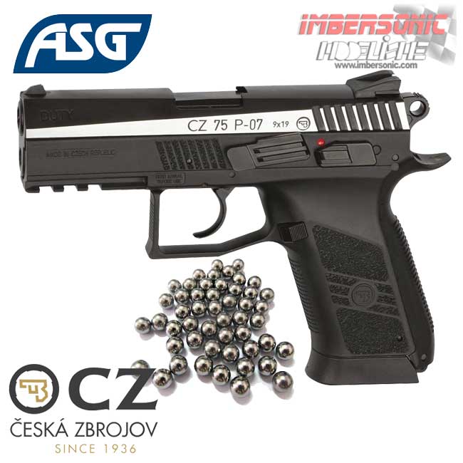 PISTOLA CZ75 P-07 DUTY BLOWBACK BB,S 4.5MM ASG 16533