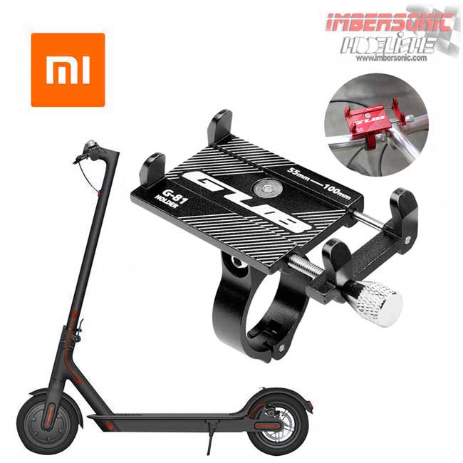 SOPORTE MOVIL AJUSTABLE PARA MANILLAR GUB G81 NEGRO