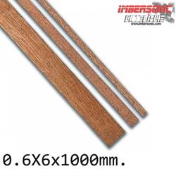 CHAPA SAPELLY 0.6X6X1000MM. 20 UNIDADES DISMOER REF. 35169