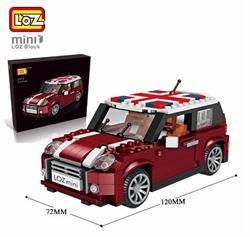 LOZ CAR MODEL MINI COOPER 492PCS escala1.24 CÓD.1111