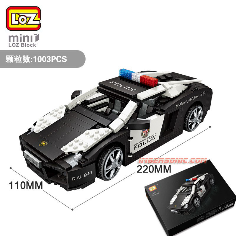 LOZ CAR MODEL LAMBORGHINI 1005PCS escala1.18 CÓD.1113