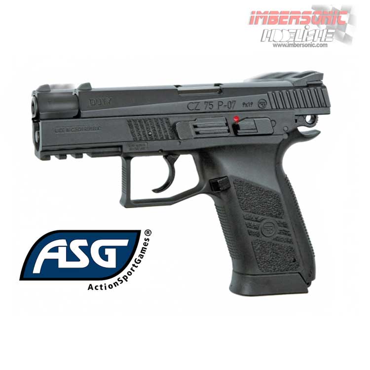 PISTOLA CZ 75 P-07 DUTY Blowback - 4,5 mm Co2 Bbs Acero ASG16728