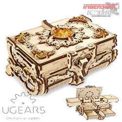 UGEARS MECHANICAL MODELS CONSTRUCCION EN MADERA COFRECITO CON PERLAS DE AMBAR 70090