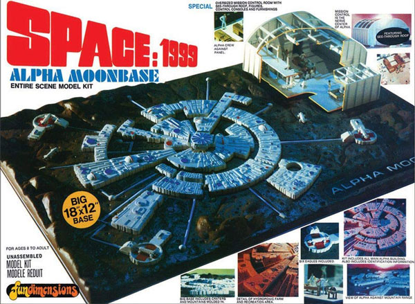 MAQUETA MPC 803-12 SPACE 1999 ALPHA MOON BASE