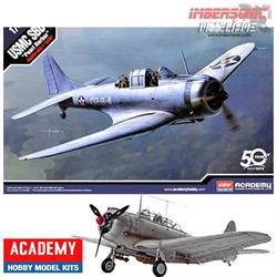 ACADEMY MAQUETA AVION USMC SBD-1 PEARL HARBOR e.1-48 ref.12331