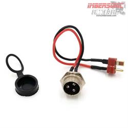 PUERTO DE CARGA CON CONECTOR GX16 3 PINES MACHO