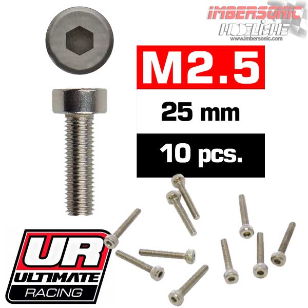 TORNILLO METRICA 2.5X25mm. ULTIMATE RACING REF.UR16322525