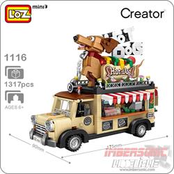 LOZ CAR MODEL HOT DOG CART 1317PZAS. REF. 1116