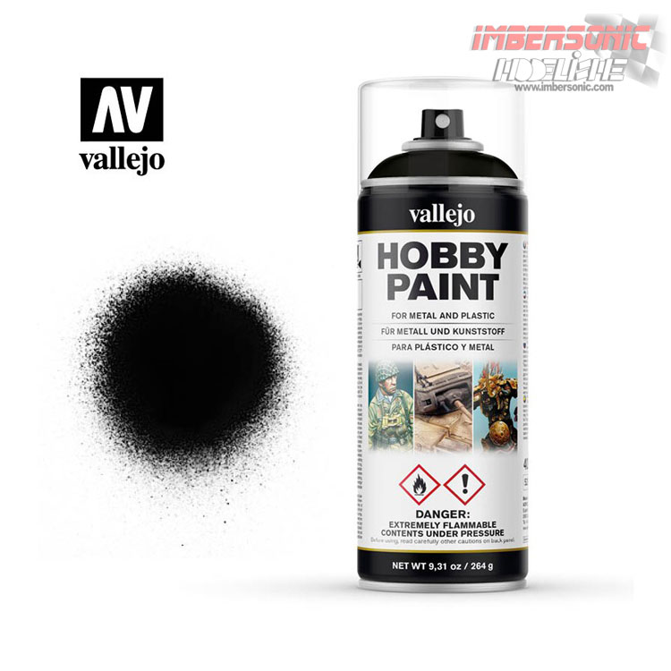 VALLEJO IMPRIMACION SPRAY NEGRA 400ML 28012