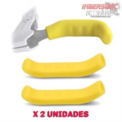 PROTECTOR DE SILICONA PARA MANETA DE FRENO 2 UNIDADES AMARILLO