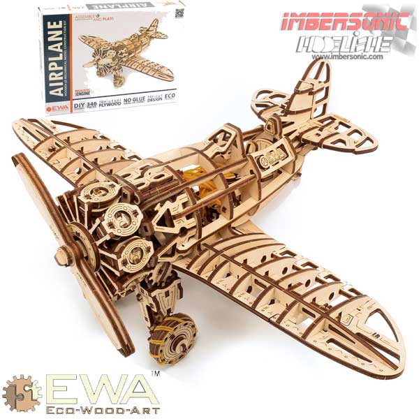 EWA KIT DE CONSTRUCCION EN MADERA AIRPLANE 246pzas.