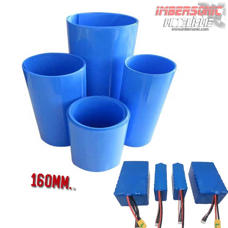 TERMORETRACTIL PARA BATERÍAS AZUL 160MM. 1METRO
