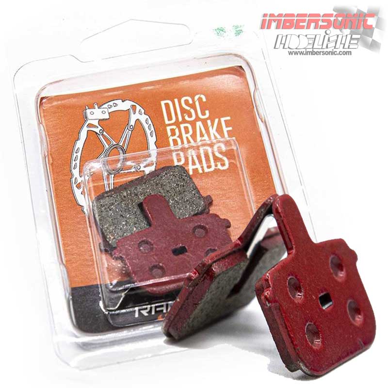 PASTILLA DE FRENO RT001-R RESINA RECTANGULAR CON TETON