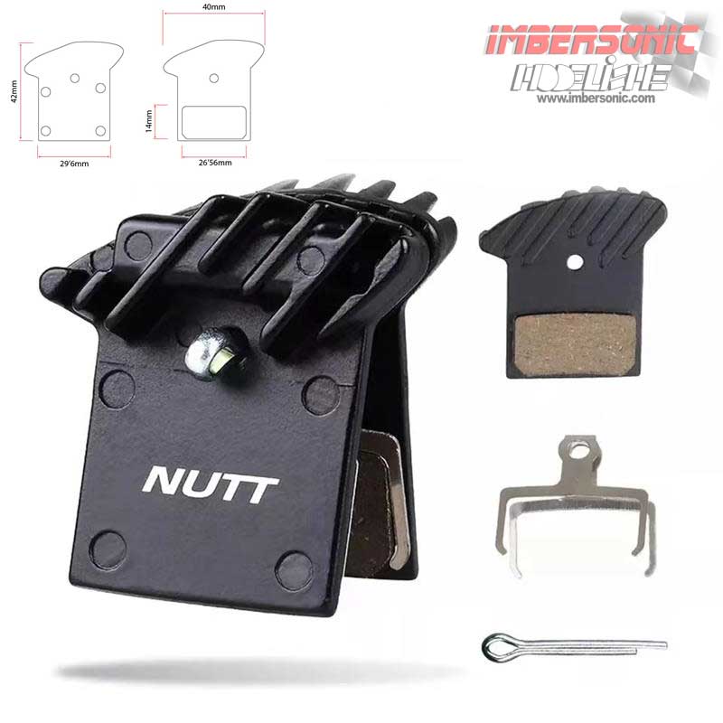 PASTILLA FRENO RS002 NUTT ORIGINALES RESINA RECTANGULAR