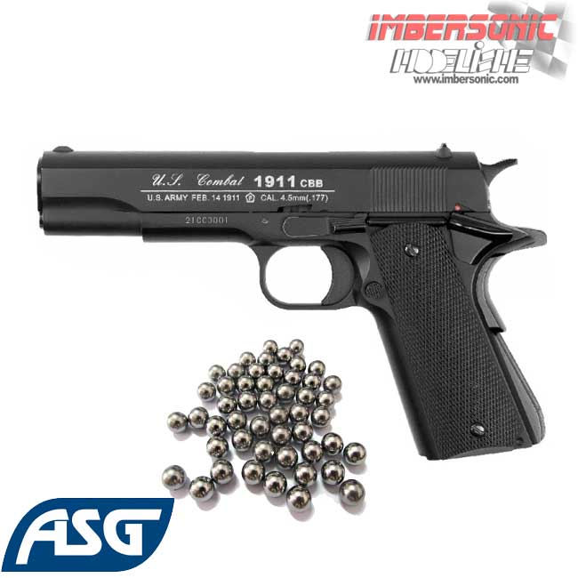PISTOLA CO2 ASG 1911 US-C 4.5mm. Bb,s ref.19818