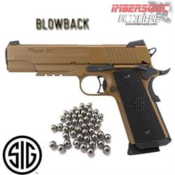 PISTOLA CO2 BLOWBACK SIG SAUER 1911 BB,S 4.5MM. REF. SS1911ES