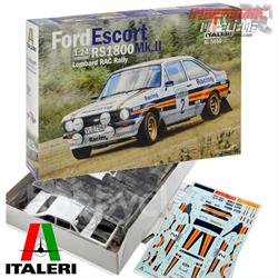 MAQUETA ITALERI FORD ESCORT RS1800MK.II escala 1.24 REF.3650