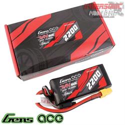 BATERIA LIPO 7.4VOLT. 2200MAH. 60C GENS ACE REF.GEA222S60X6GT