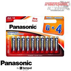 PILA ALKALINA PANASONIC AA LR6 PRO POWER UNIDAD
