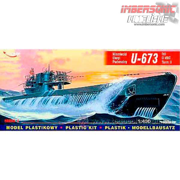 MAQUETA SUBMARINO U-673 E: 1.400 MIRAGE 40412