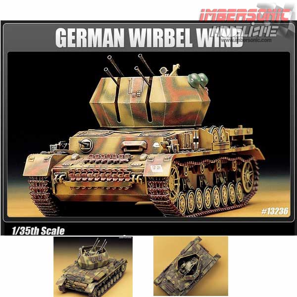 ACADEMY MAQUETA TANQUE GERMAN WIRBEL WIND e.1.35 REF.13236