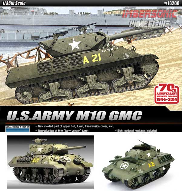 ACADEMY MAQUETA TANQUE US ARMY M10 GMC e.1.35 ref.13288