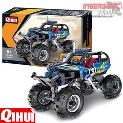 QIHUI VEHICULO DE MONTAJE TODO TERRENO AZUL PULL BACK REF. 5803