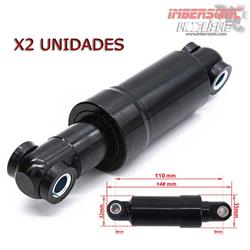 AMORTIGUADOR UNIVERSAL 110MM (negro) 2 UNIDADES