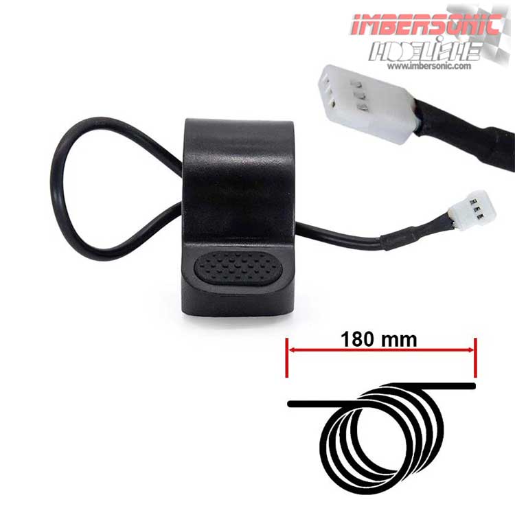 ACELERADOR PATINETE ELECTRICO CONECTOR BLANCO TRIPLE