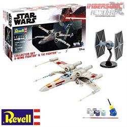 STAR WARS MAQUETA  X-Wing Fighter & TIE Fighter  REVELL escala 1.57 & escala 1.65