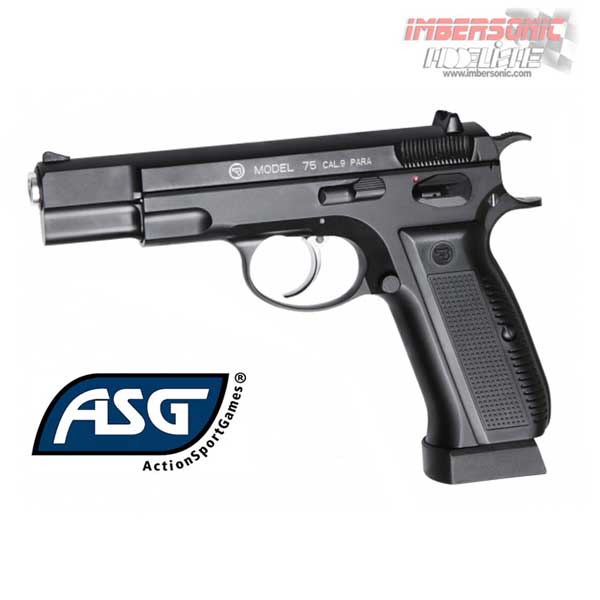 PISTOLA CO2 4.5MM. ASG CZ75 BLOWBACK CÓD.17619