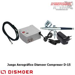 CONJUTO AEROGRAFIA DISMOER D-15 COMPRESOR + AEROGRAFO