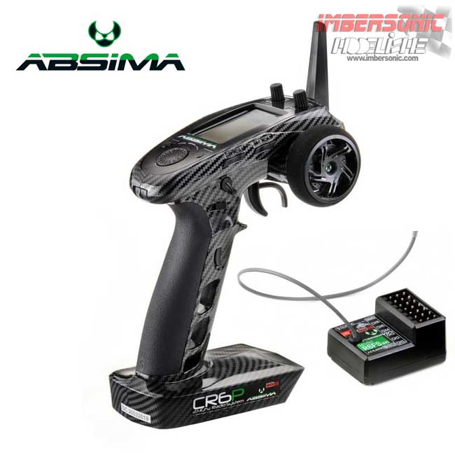 EMISORA CRAWLERS ABSIMA 6 canales CR6P CARBON EDITION 2.4GHz incl.