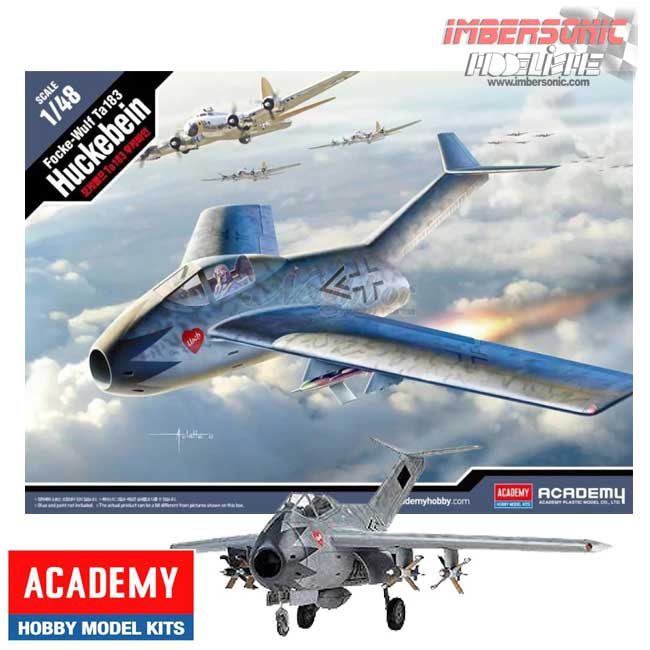 ACADEMY MAQUETA AVION FOCKE-WULF Ta183 HUCKEBEIN E.1.48