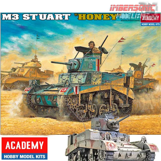 ACADEMY MAQUETA TANQUE M3 STUART 13270 E 1.35