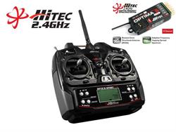 EMISORA HITEC OPTIC 6 SPORT 2.4GHZ  BAT TX+RX OPTIMA6