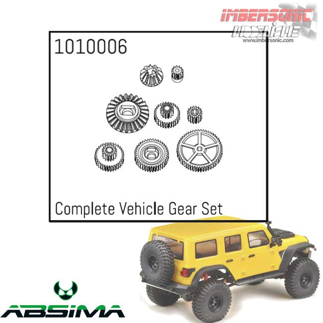 ABSIMA SET COMPLETO ENGRANAJES CRAWLER reff:1010006