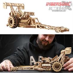 UGEARS MECHANICAL MODELS CONSTRUCCION EN MADERA TOP FUEL DRAGSTER 70174