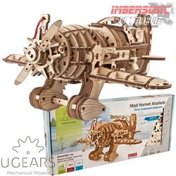 UGEARS MECHANICAL MODELS CONSTRUCCION EN MADERA MAD HORNET AIRPLANE