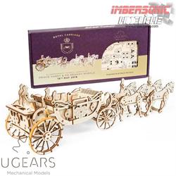 UGEARS MECHANICAL MODEL CONSTRUCCION EN MADERA CARROZA REAL