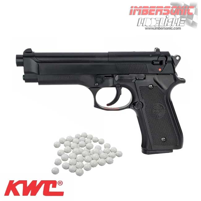 PISTOLA AIRSOFT M92 MODEL KWC 6MM. MUELLE ZACZ132