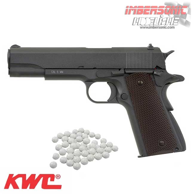 PISTOLA AIRSOFT 1911 MODEL KWC 6MM. MUELLE ZACZ112