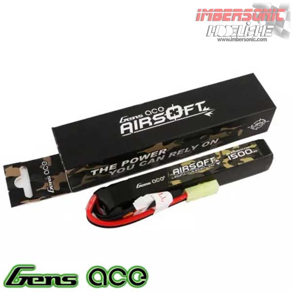 BATERIA LIPO 11.1VOLT. 1500MAH. 25C GENS ACE AIRSOFT GUN