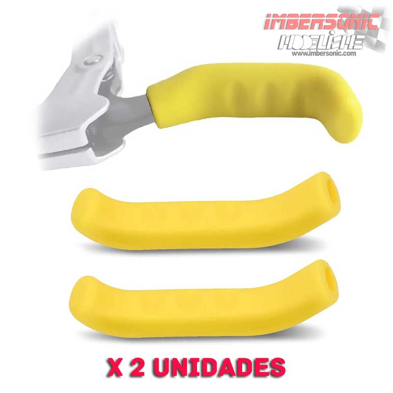 PROTECTOR DE SILICONA PARA MANETA DE FRENO 2 UNIDADES AMARILLO