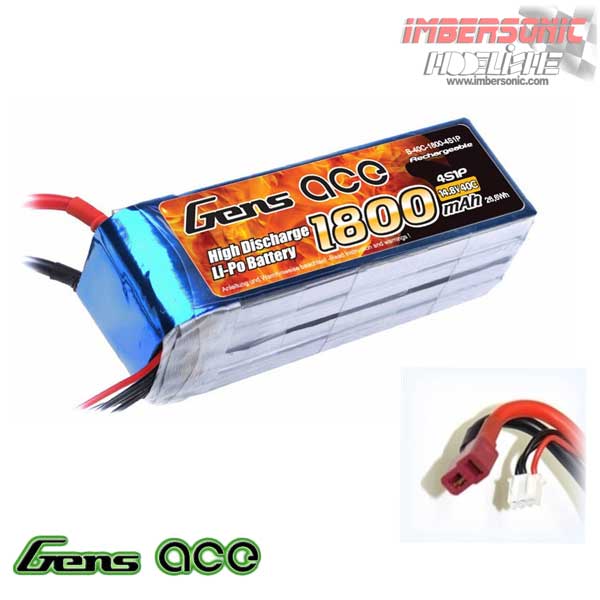 BATERIA LI-PO 14.8V. 1800MAH GENS ACE 12427-123