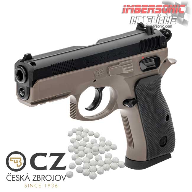 PISTOLA AIRSOFT 6MM. CZ 75D COMPACT DUAL TONE 18603