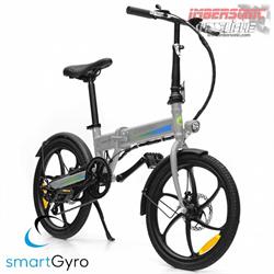 BICICLETA ELECTRICA PLEGABLE SMARTGYRO CROSSCITY (plata)