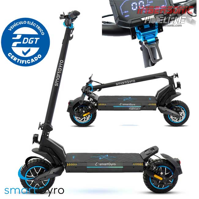 PATINETE ELECTRICO SMARTGYRO CROSSOVER DUAL MAX CERTIFICADO DGT