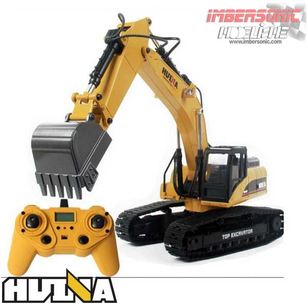 EXCAVADORA HUINA 1580 METALICA PROFESIONAL 2,4GHZ